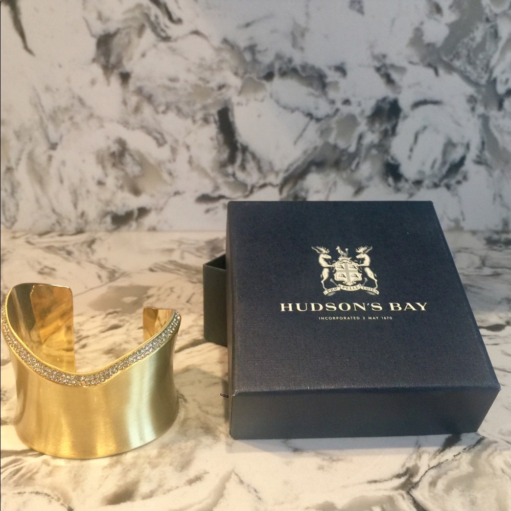 Vince Camuto Gold Crystal Cuff